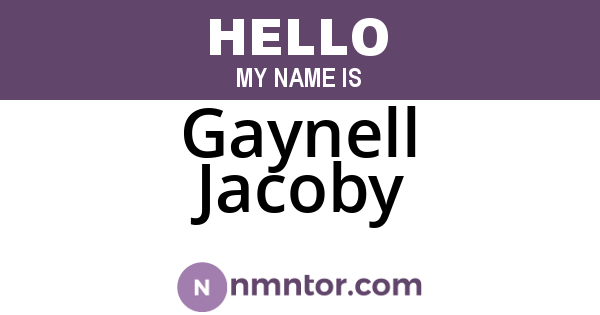Gaynell Jacoby