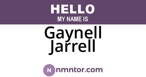 Gaynell Jarrell