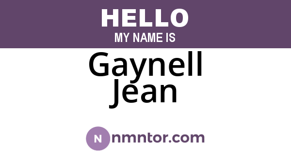Gaynell Jean