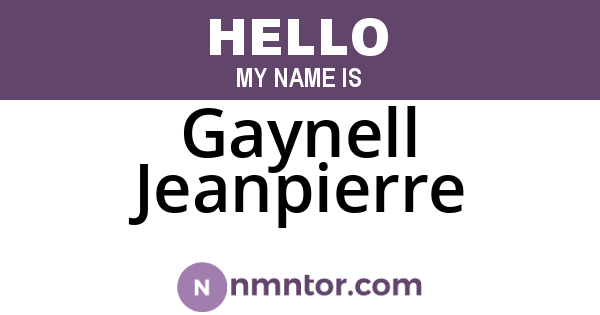 Gaynell Jeanpierre