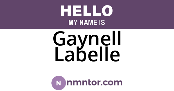 Gaynell Labelle