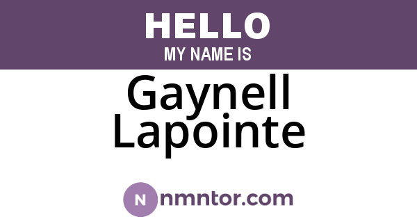 Gaynell Lapointe