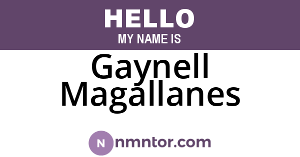 Gaynell Magallanes
