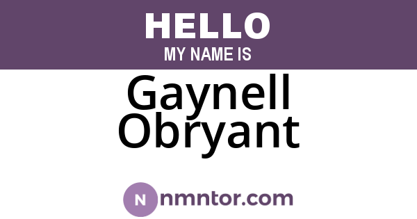 Gaynell Obryant