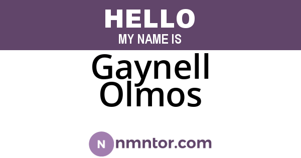 Gaynell Olmos