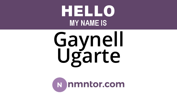 Gaynell Ugarte