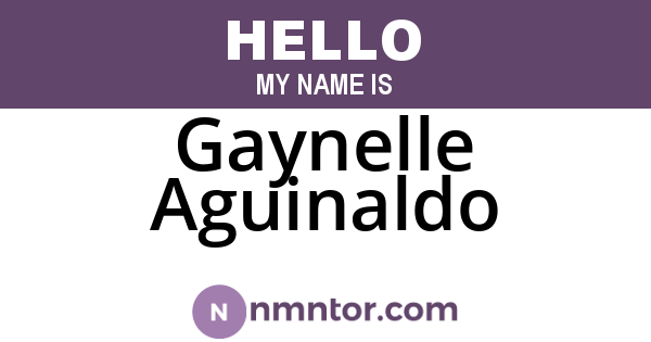 Gaynelle Aguinaldo