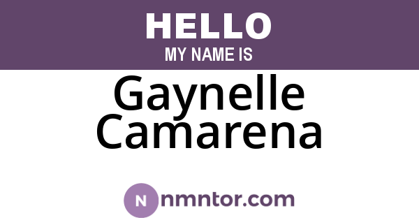 Gaynelle Camarena