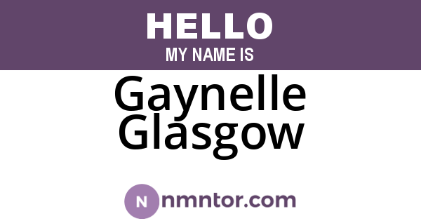 Gaynelle Glasgow