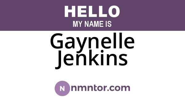 Gaynelle Jenkins