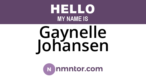 Gaynelle Johansen