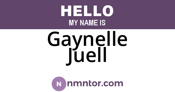 Gaynelle Juell