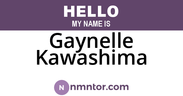 Gaynelle Kawashima