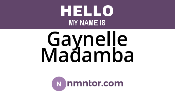 Gaynelle Madamba