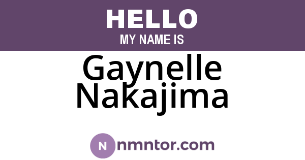 Gaynelle Nakajima