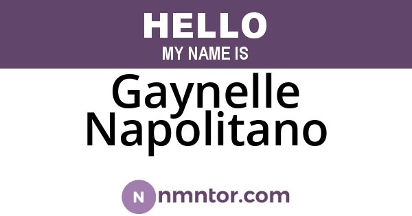 Gaynelle Napolitano