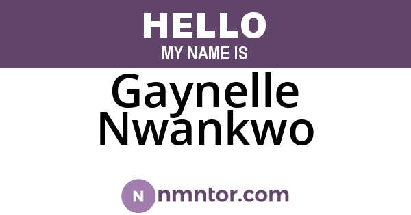 Gaynelle Nwankwo