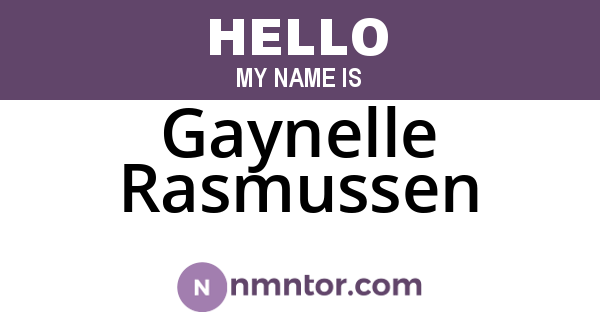 Gaynelle Rasmussen