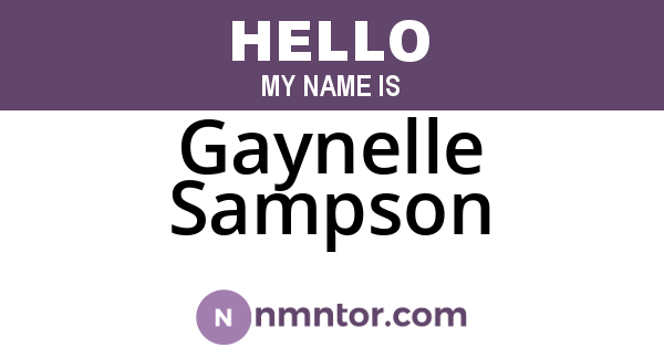 Gaynelle Sampson