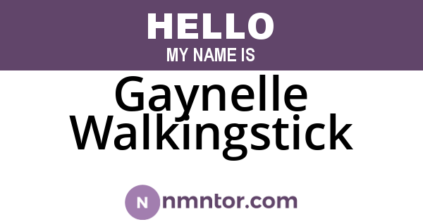 Gaynelle Walkingstick