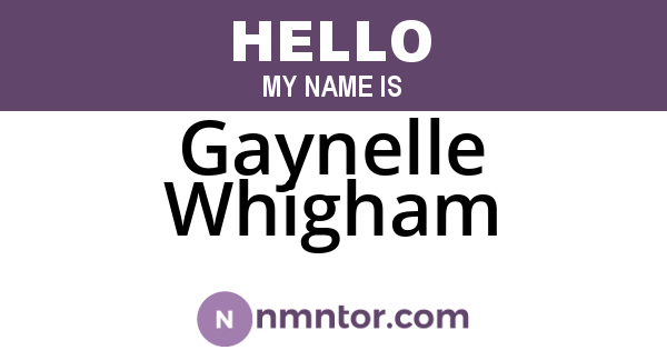 Gaynelle Whigham