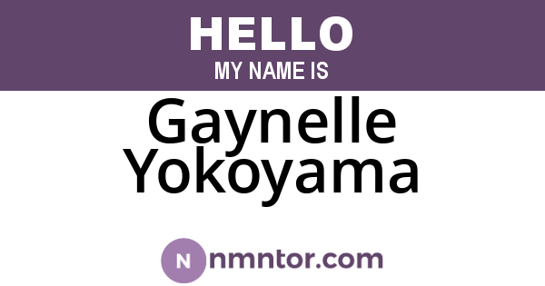 Gaynelle Yokoyama