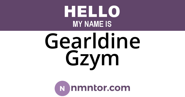 Gearldine Gzym