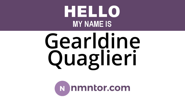 Gearldine Quaglieri