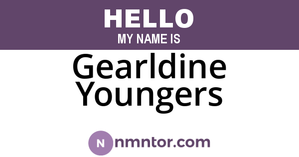 Gearldine Youngers