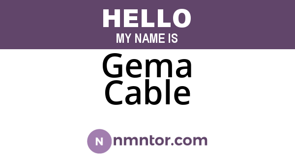 Gema Cable