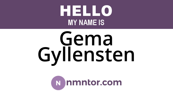 Gema Gyllensten