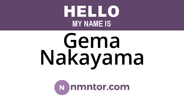 Gema Nakayama