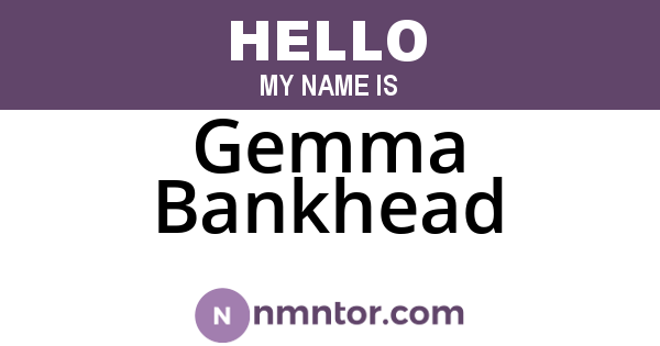 Gemma Bankhead