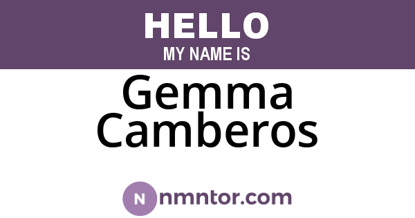 Gemma Camberos