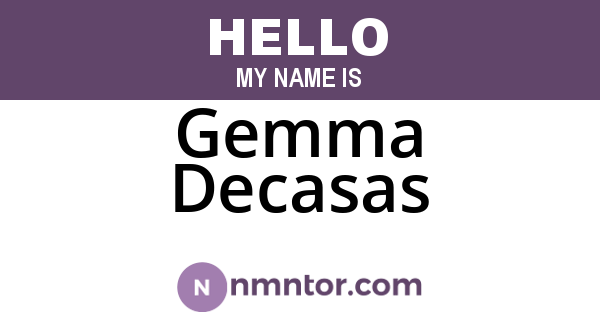 Gemma Decasas