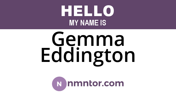 Gemma Eddington