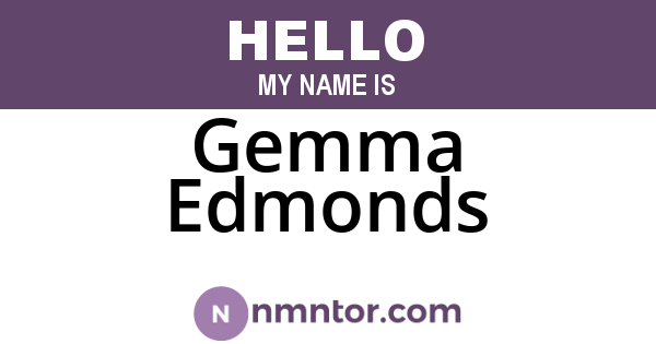 Gemma Edmonds