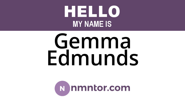 Gemma Edmunds