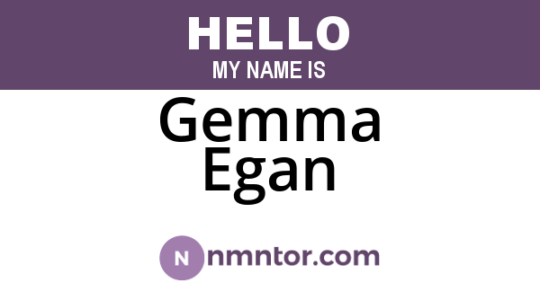 Gemma Egan