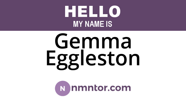 Gemma Eggleston