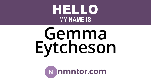 Gemma Eytcheson