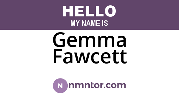 Gemma Fawcett