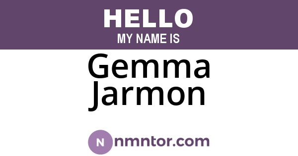 Gemma Jarmon