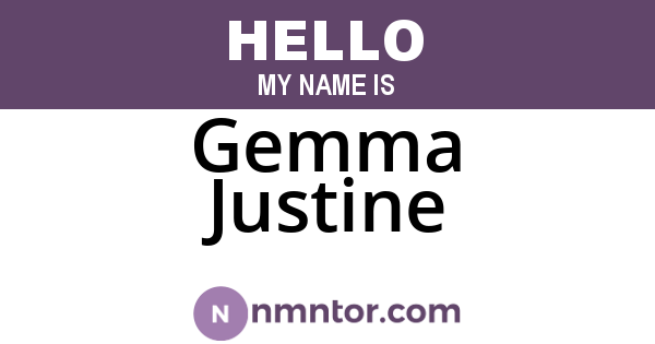 Gemma Justine