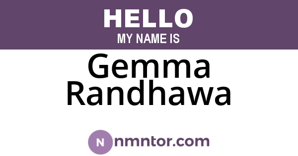 Gemma Randhawa