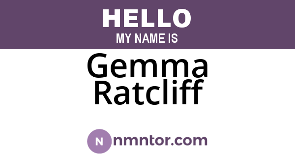 Gemma Ratcliff
