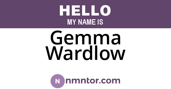 Gemma Wardlow