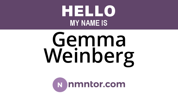 Gemma Weinberg