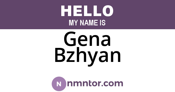 Gena Bzhyan