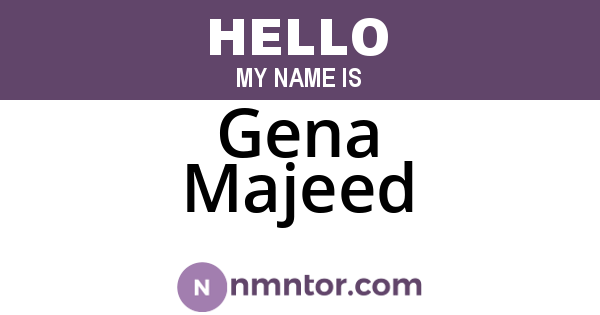 Gena Majeed